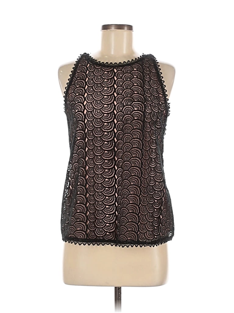 Pre-owned Reiss Sleeveless Blouse In Black