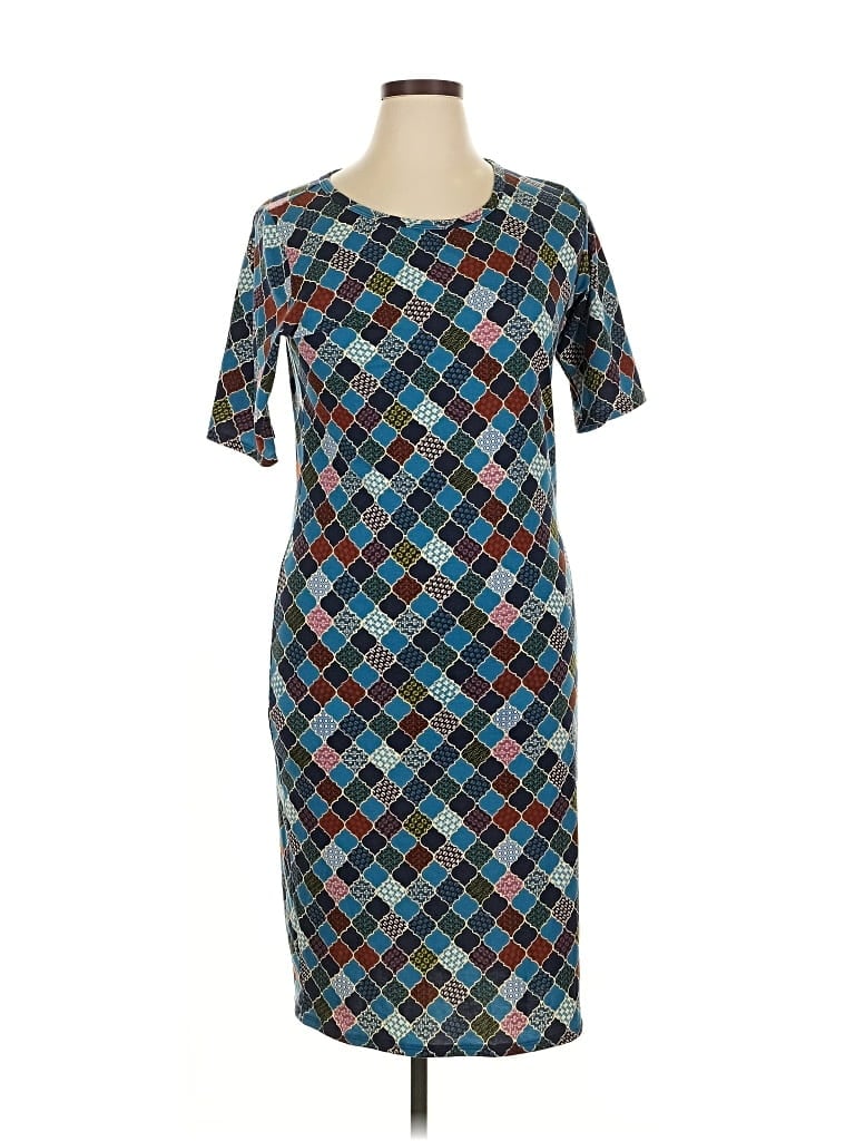 Pre-owned Lularoe Casual Dress In Blue