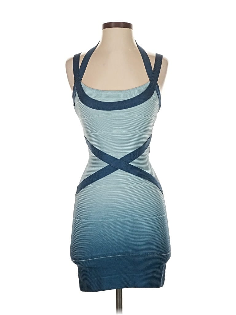 Pre-owned Stretta Cocktail Dress In Blue