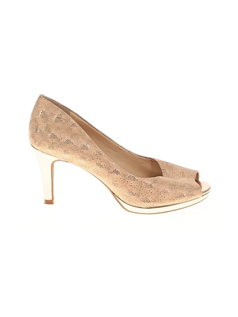 Pre-owned Alex Marie Heels In Gold
