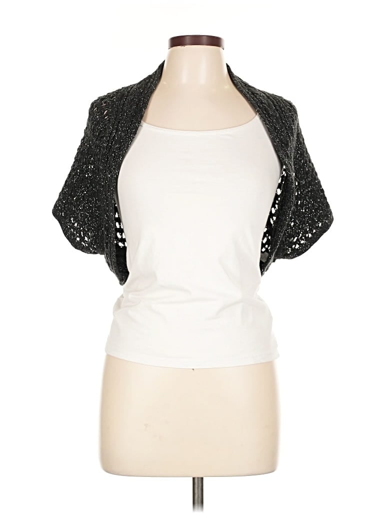 Pre-owned Express Cardigan Sweater In Silver