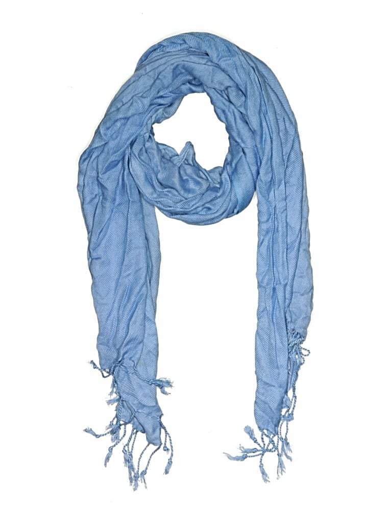 Pre-owned Assorted Brands Scarf In Blue