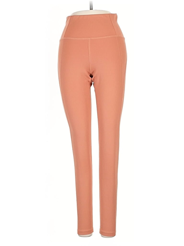 Pre-owned Girlfriend Collective Active Pants In Orange