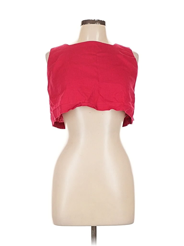 Pre-owned Free People Tank Top Red Strapless Neckline Tops