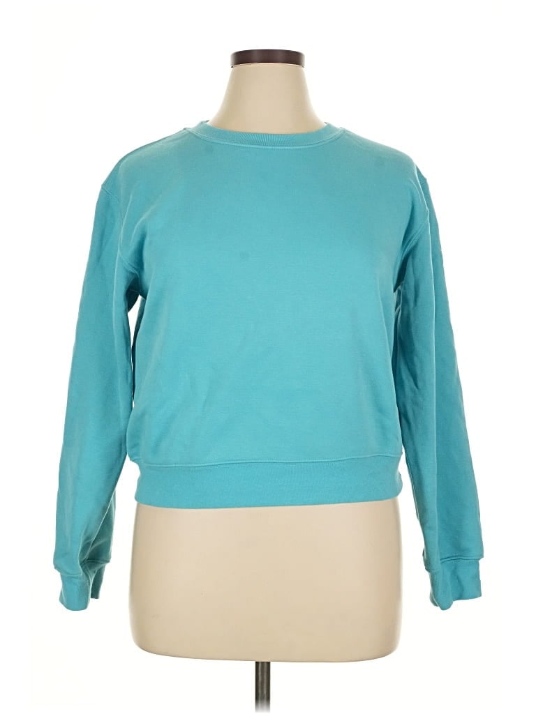 Pre-owned Fabletics Sweatshirt In Blue