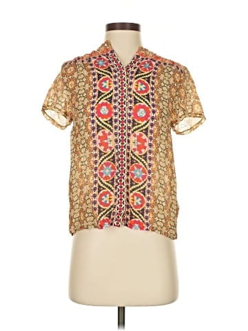 Tanvi Kedia Short Sleeve Blouse (view 1)