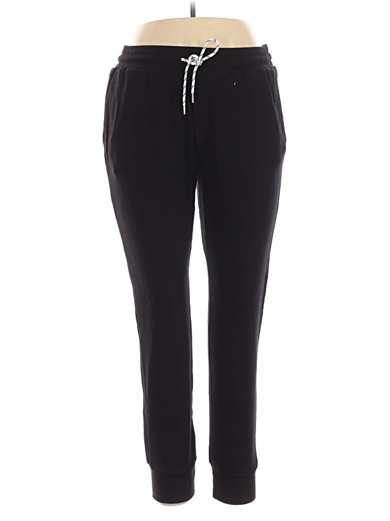 Pre-owned Monrow Track Pants In Black