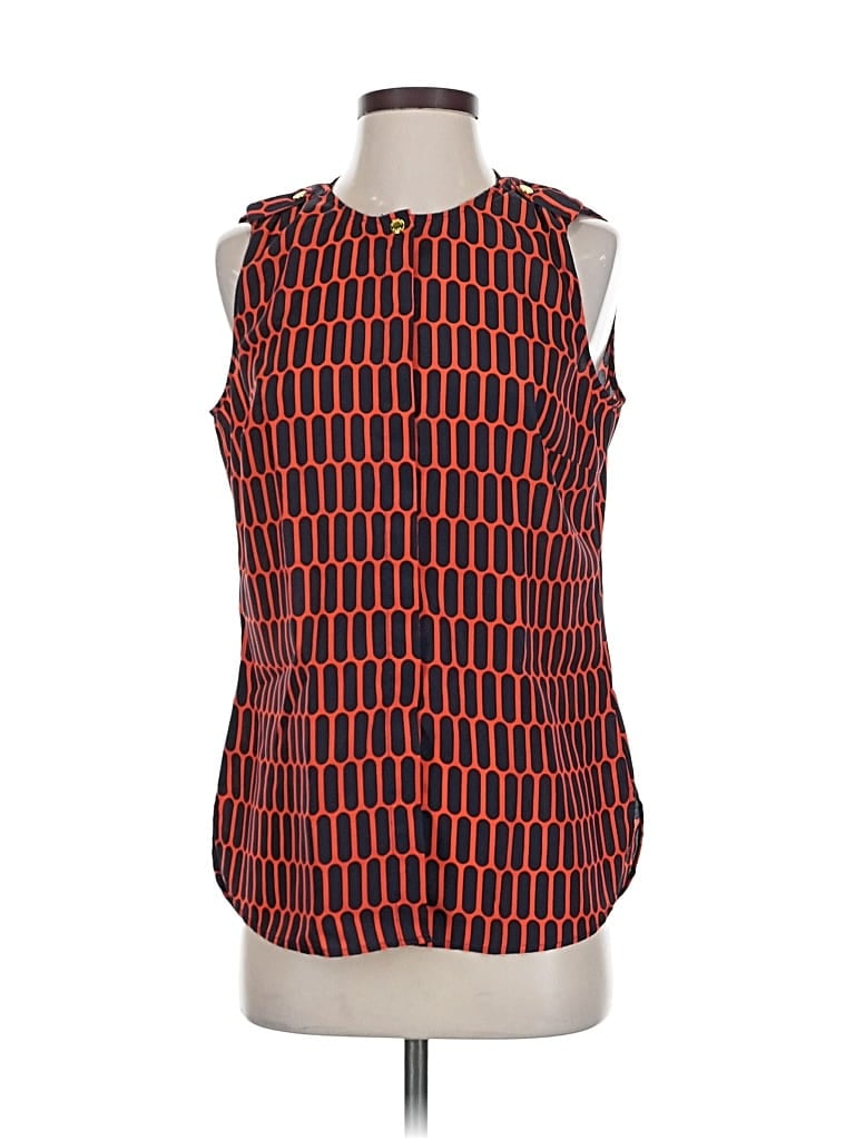 Pre-owned Michael Michael Kors Sleeveless Blouse In Orange