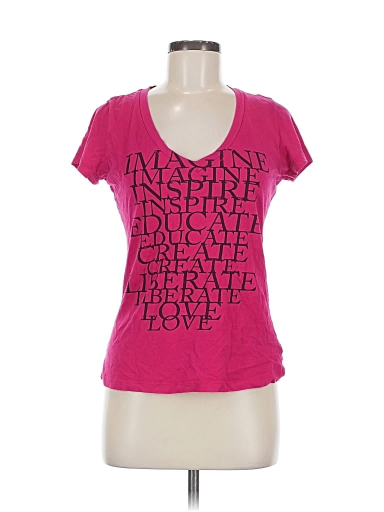 Pre-owned Xxi Short Sleeve T-shirt In Pink