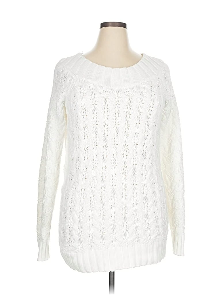 Pre-owned Vineyard Vines Pullover Sweater In White