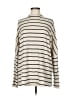 Eri + Ali Stripes Ivory Turtleneck Sweater Size M - photo 1