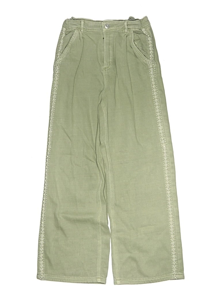 Pre-owned Zara Kids' Casual Pants In Green