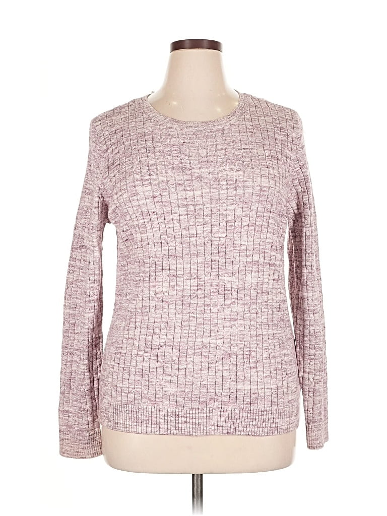 Pre-owned Croft & Barrow Pullover Sweater In Pink