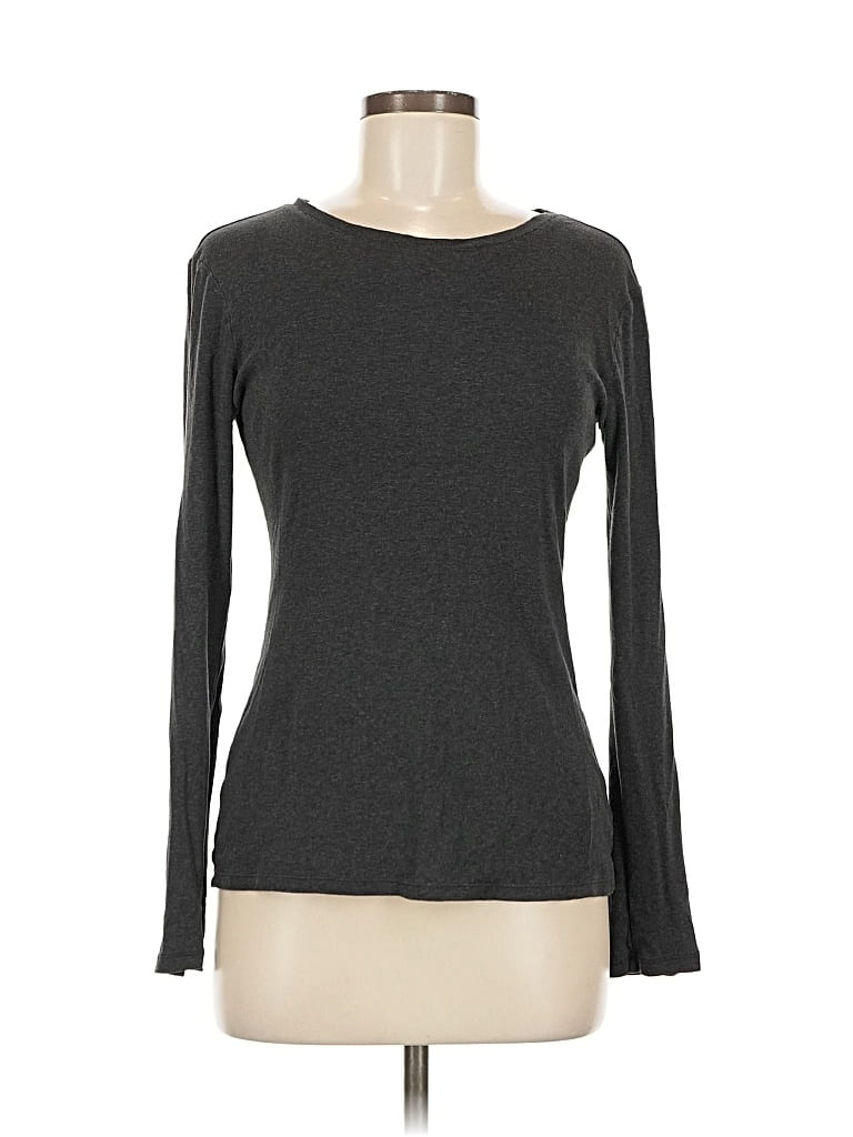 Pre-owned Old Navy Long Sleeve T-shirt In Gray