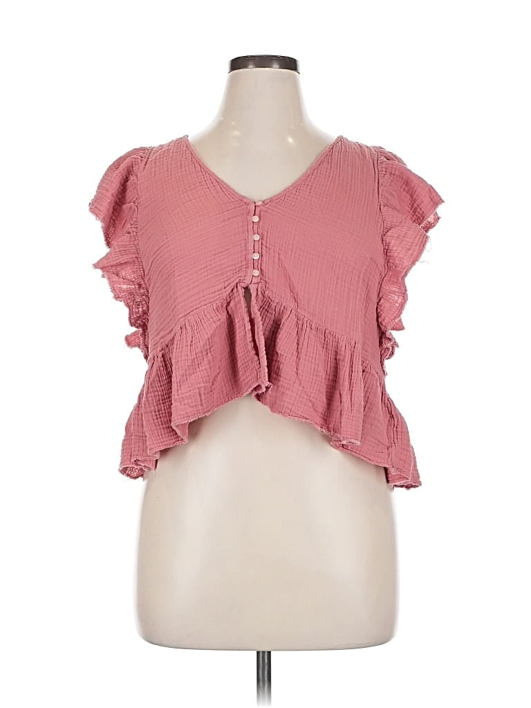 Pre-owned American Eagle Outfitters Sleeveless Blouse In Pink