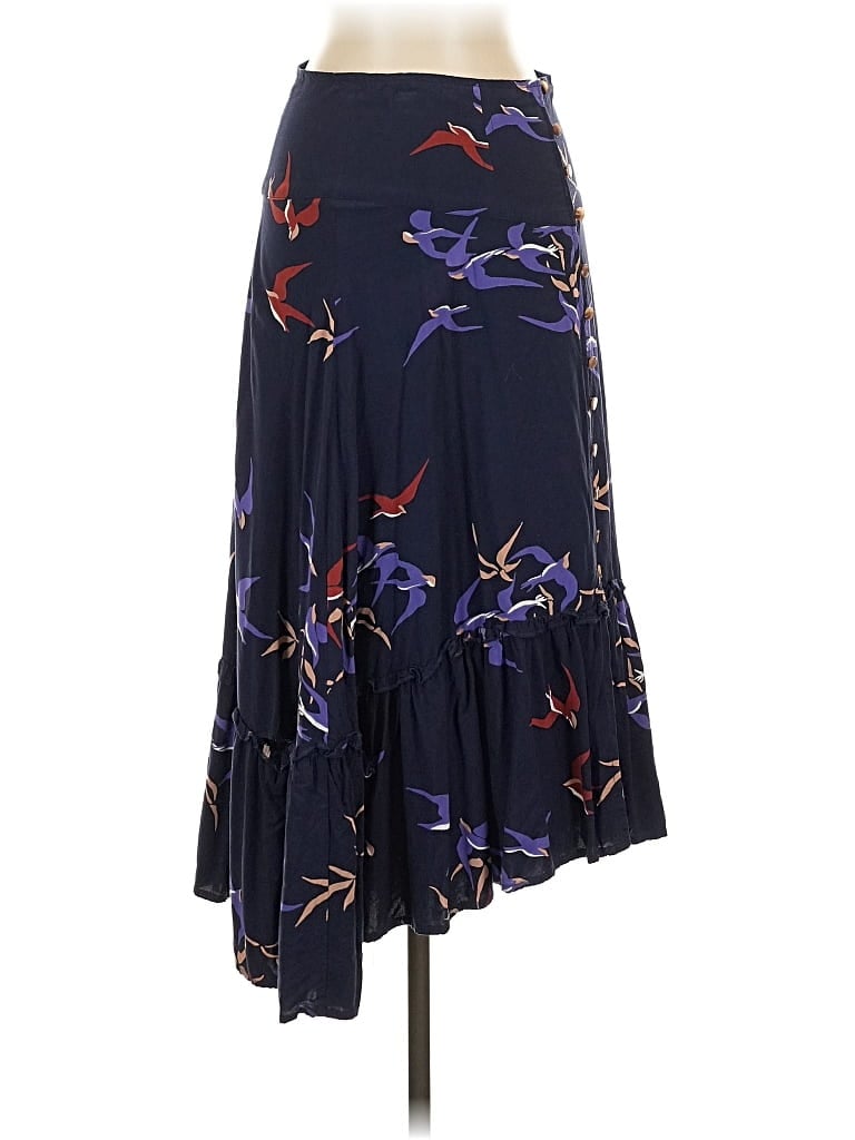 Pre-owned Maeve By Anthropologie Casual Skirt In Blue