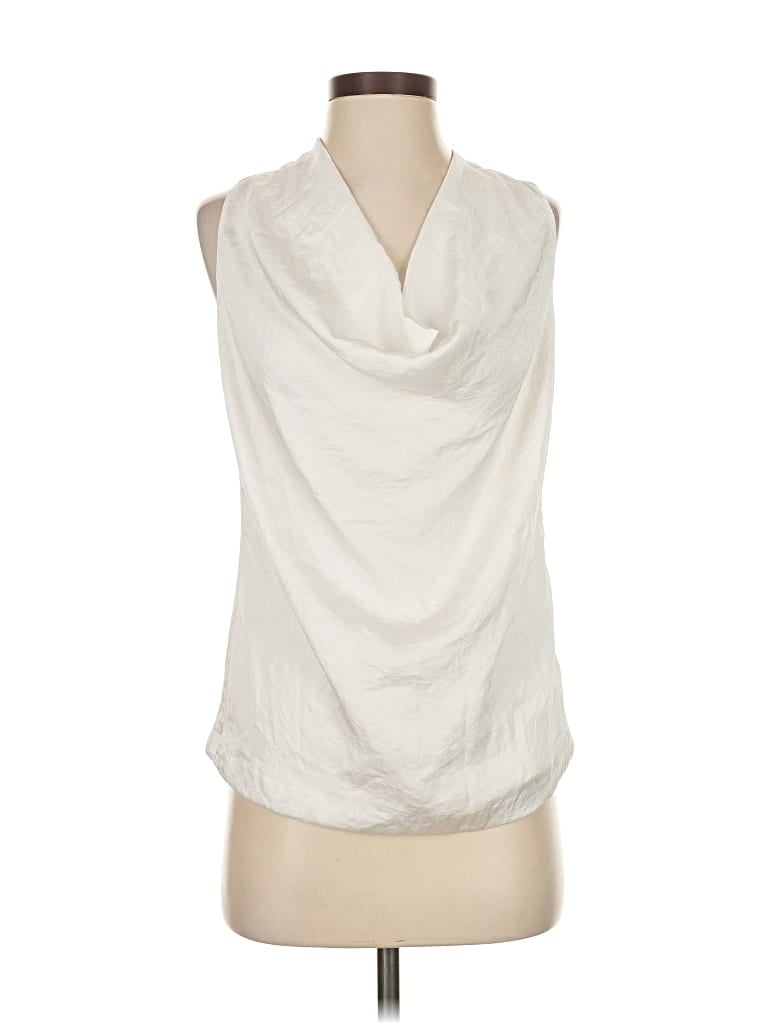 Pre-owned Michael Michael Kors Sleeveless Blouse In White