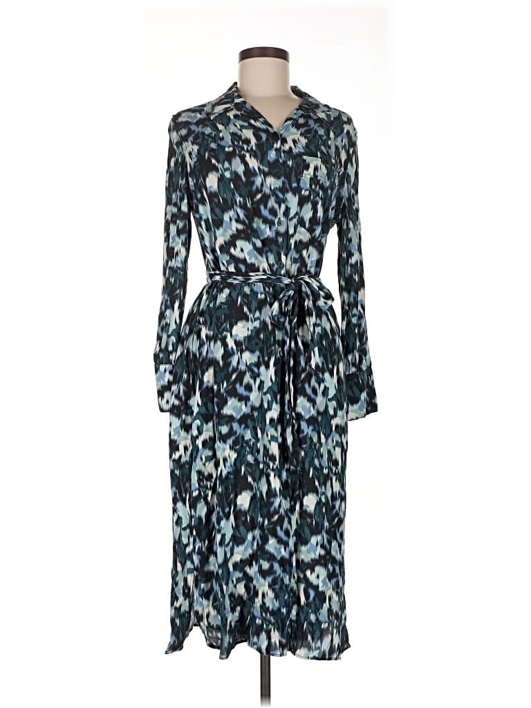 Pre-owned Mng Casual Dress In Blue