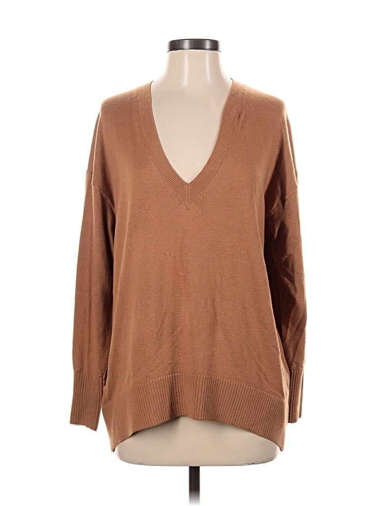 Pre-owned Ann Taylor Loft Pullover Sweater In Brown