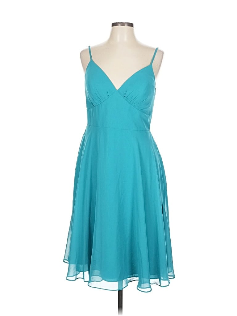 Pre-owned Azazie Cocktail Dress In Blue