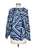 Calvin Klein 100% Rayon Blue 3/4 Sleeve Blouse Size L - photo 2