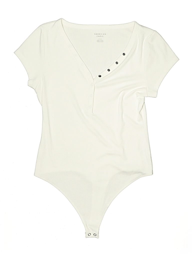 Pre-owned American Eagle Outfitters Bodysuit In White