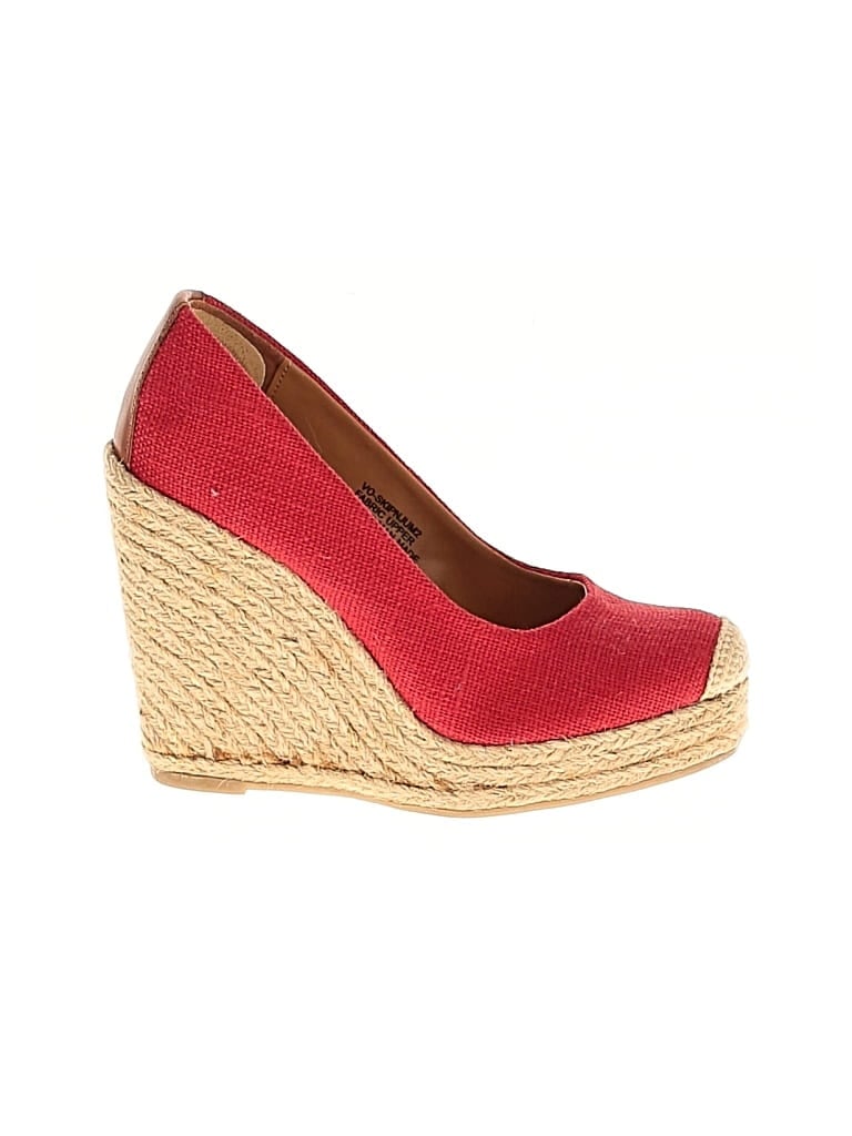 Pre-owned Nine West Wedges In Red