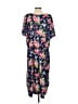 Anthony Richards 100% Polyester Floral Blue Casual Dress Size 24 waist - photo 2