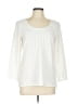 W by Worth Solid Ivory 3/4 Sleeve Top Size L - photo 1