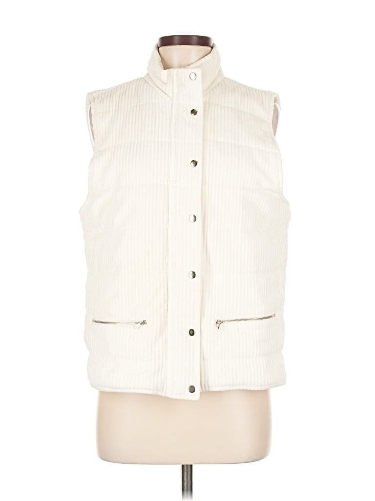 Pre-owned Jones New York Sport Vest In White