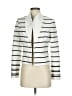 White House Black Market Stripes Ivory White Blazer Size 4 - photo 1
