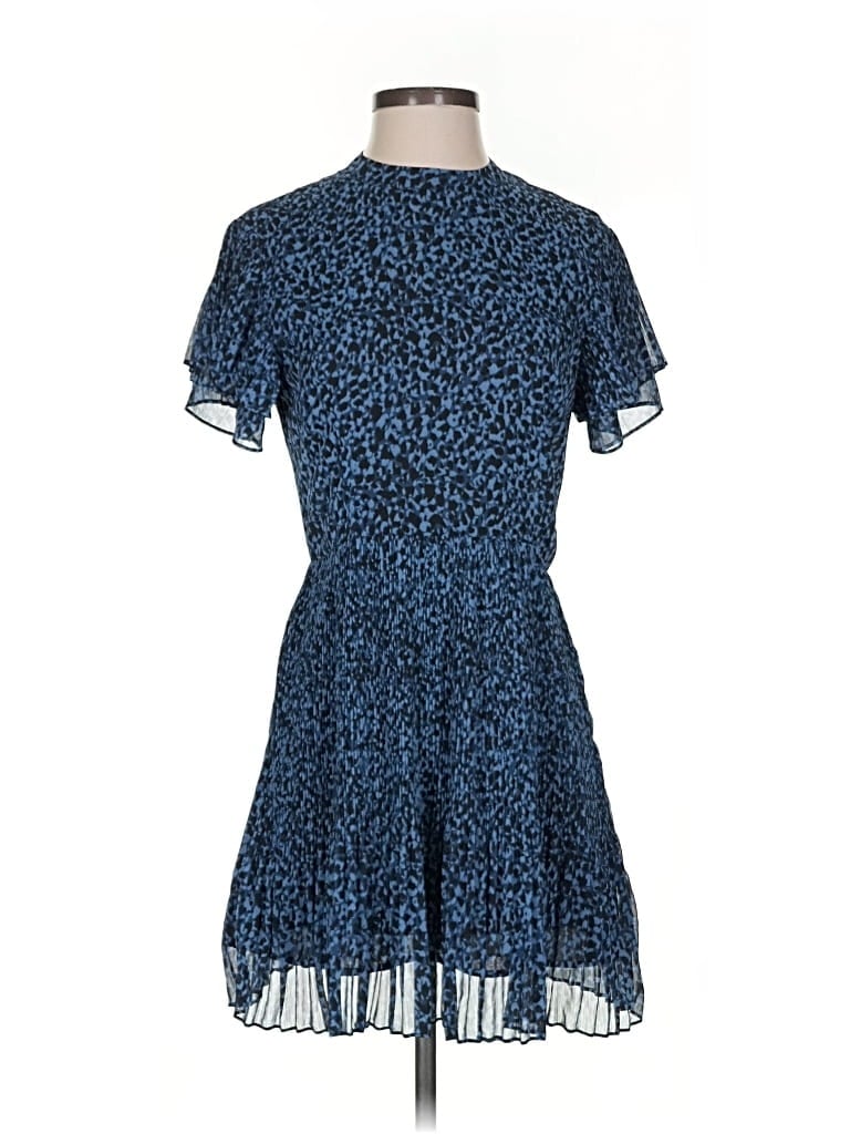 Pre-owned Mng Cocktail Dress In Blue