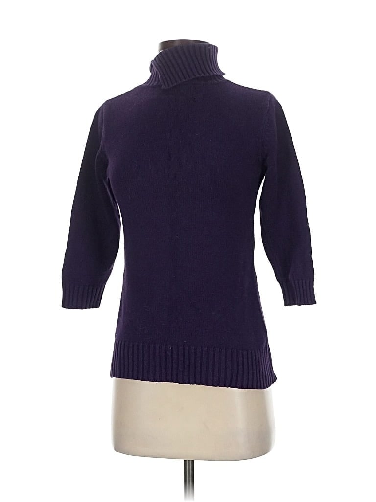 Pre-owned Ab Studio Turtleneck Sweater In Purple