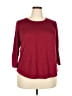 I.N. Studio Burgundy Cardigan Size 2X - photo 1