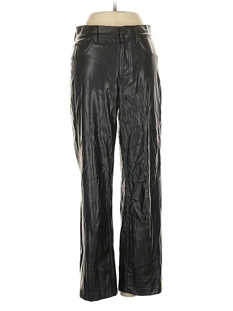 Pre-owned Alice And Olivia Alice + Olivia Faux Leather Pants In Black
