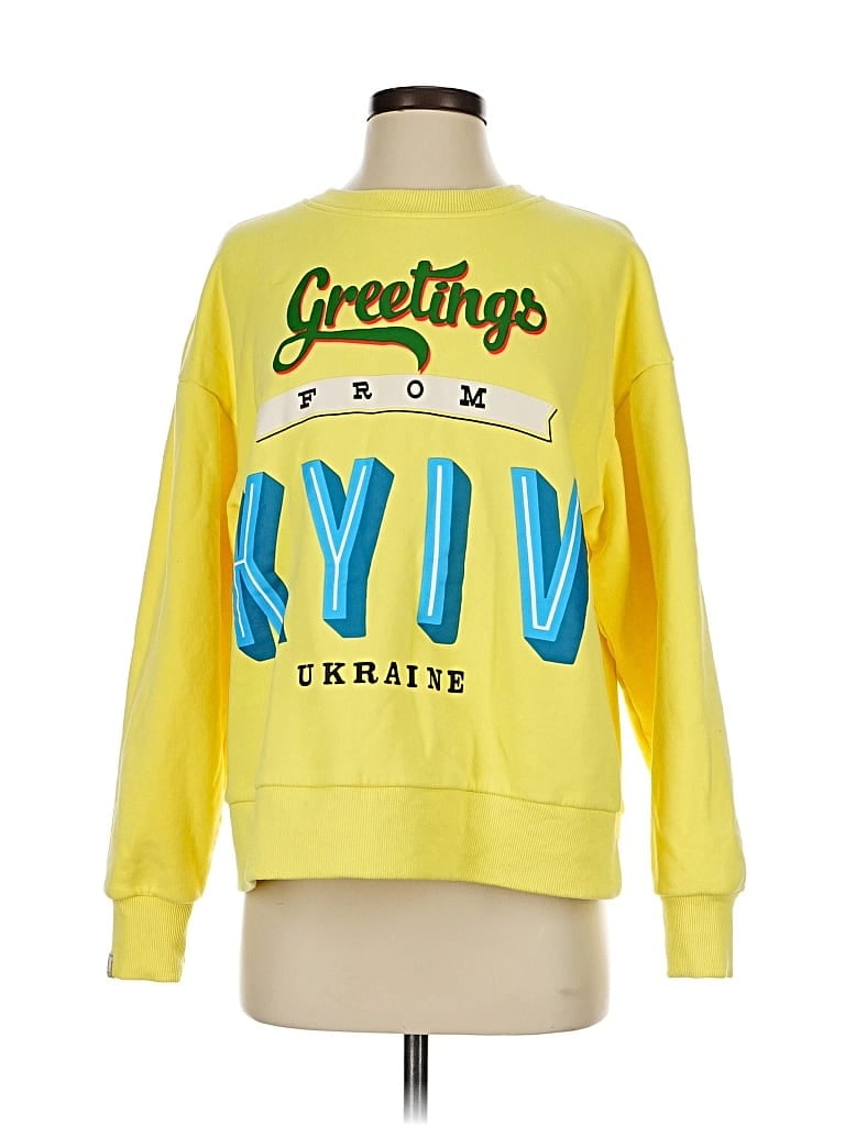 Pre-owned Unbranded Sweatshirt In Yellow