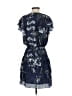 Parker 100% Polyester Paisley Blue Purple Cocktail Dress Size S (estimated) - photo 2