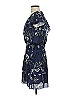Parker 100% Polyester Paisley Blue Purple Cocktail Dress Size S (estimated) - photo 5