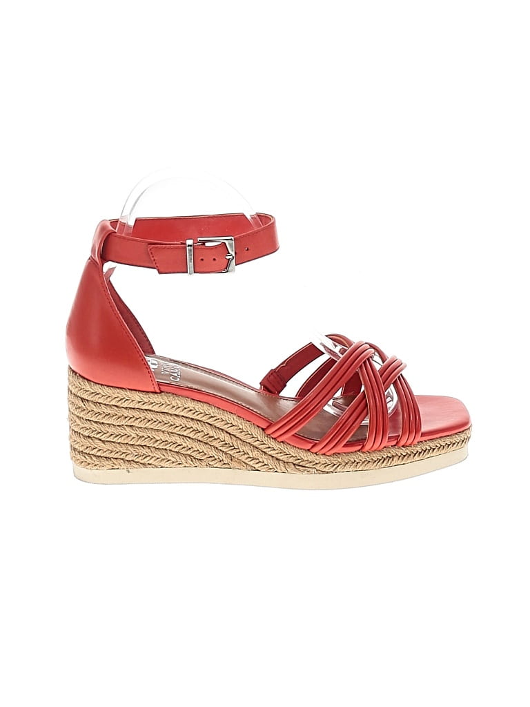 Pre-owned Vince Camuto Wedges In Red