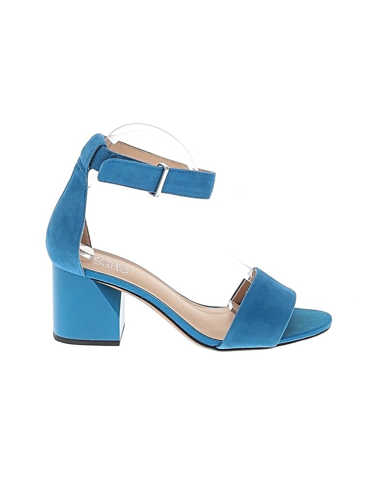 Pre-owned Franco Sarto Heels In Blue