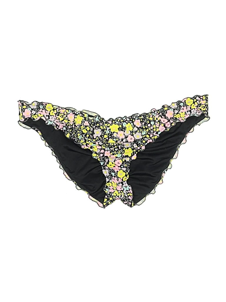 Pre-owned Victoria's Secret Swimsuit Bottoms In Black