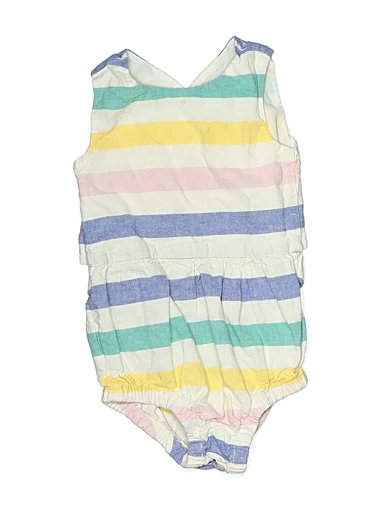 Pre-owned Tea Kids' Short Sleeve Outfit In White