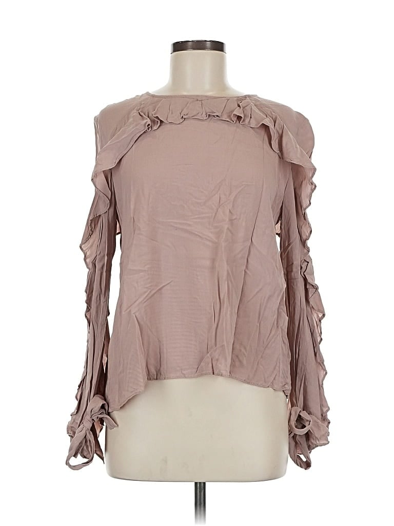 Pre-owned Mustard Seed 3/4 Sleeve Blouse In Pink