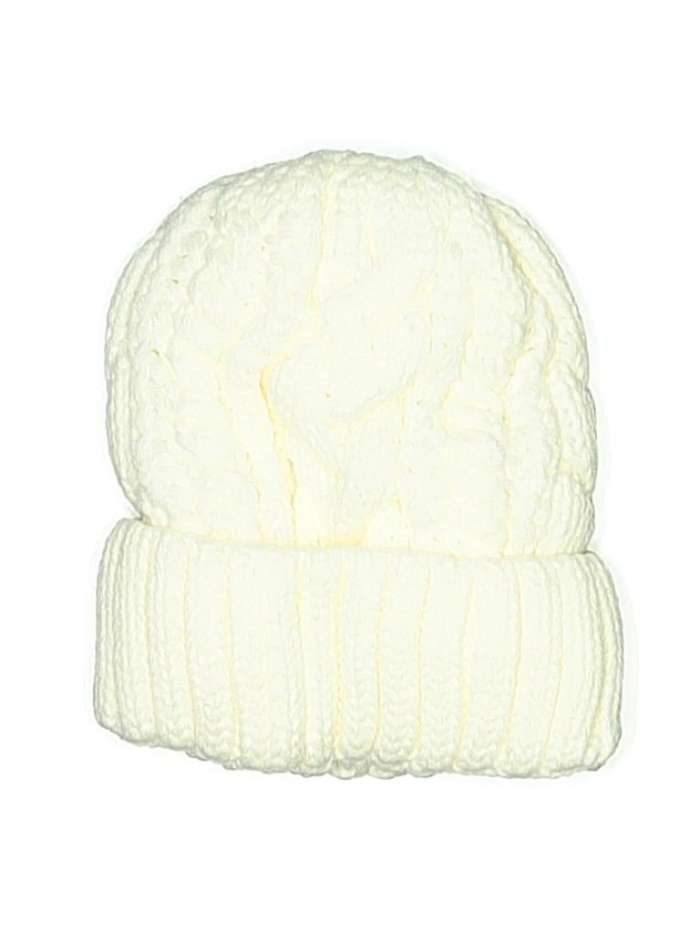 Pre-owned Unbranded Beanie Hat In White