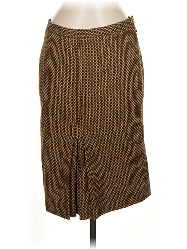 Pre-owned Club Monaco Wool Skirt In Brown