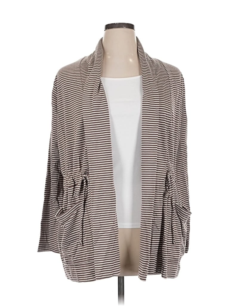 Pre-owned Sonoma Goods For Life Cardigan Sweater In Brown