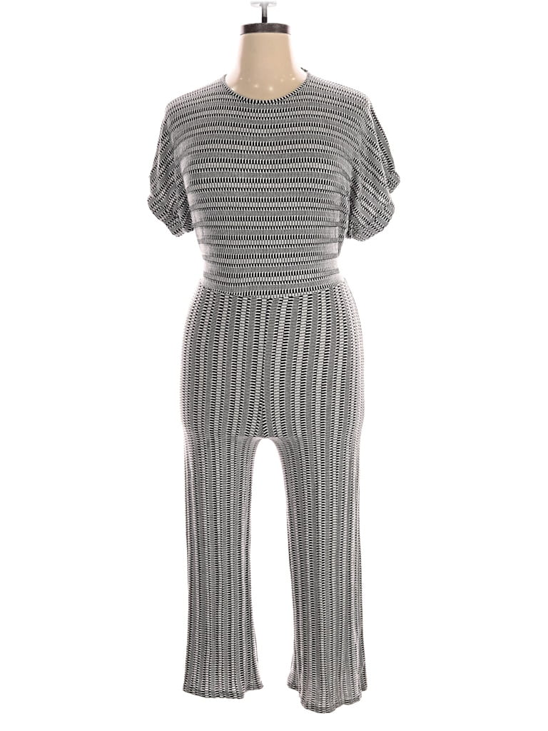 Pre-owned Caution To The Wind Jumpsuit In Gray