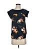Violets & Roses 100% Polyester Blue Short Sleeve Top Size XS - photo 1