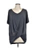Express Gray Short Sleeve Top Size L - photo 1