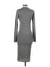 Cheap Monday Solid Gray Casual Dress Size XS - photo 2